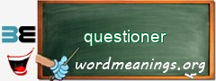 WordMeaning blackboard for questioner